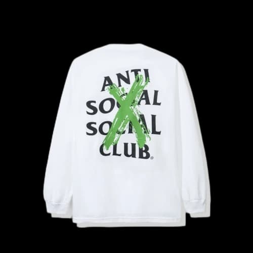 Anti Social Social Club Cancelled Remix Long Sleeve Tee (FW19) White