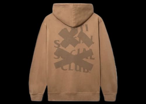 Anti Social Social Club Cancelled Tonal Hoodie Saddle