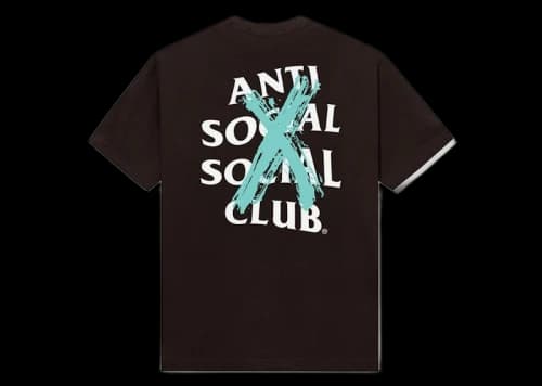 Anti Social Social Club Cancelled VIP Only Drop Tee Brown