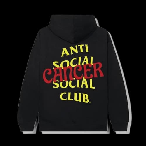 Anti Social Social Club Cancer Hoodie Black