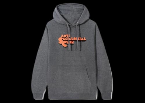 Anti Social Social Club Clamps Gunmetal Hoodie Heather