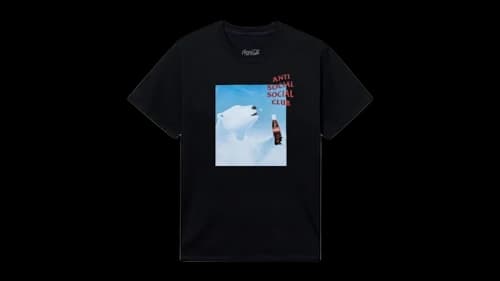 Anti Social Social Club Coca-Cola PB Snowflake Tee Black
