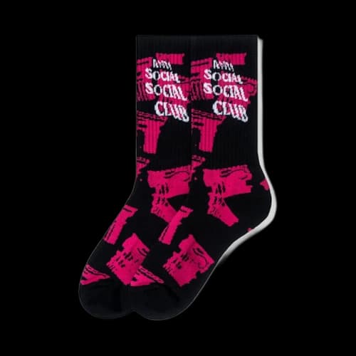 Anti Social Social Club Collapse Socks Black