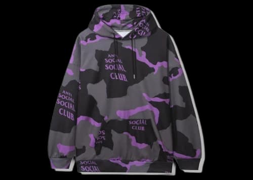 Anti Social Social Club Cotton Candy Hoodie Black Camo