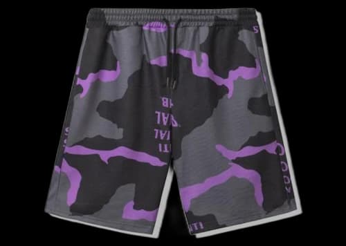 Anti Social Social Club Cotton Candy Shorts Black Camo