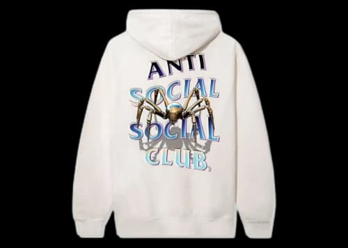 Anti Social Social Club Crawl To Me Heaveyweight Hoodie Bone