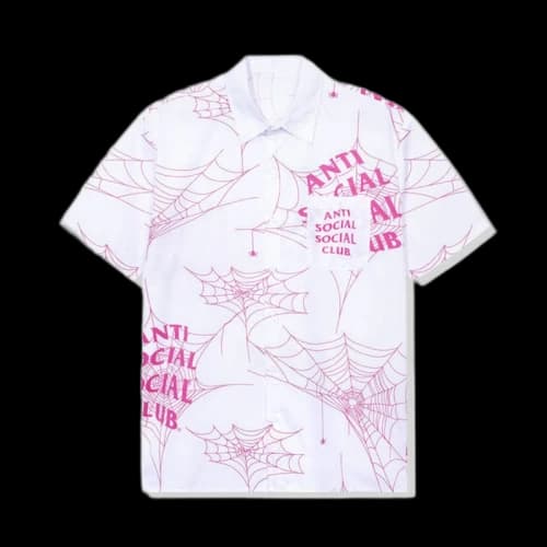 Anti Social Social Club Crawling In The Dark Button Up White