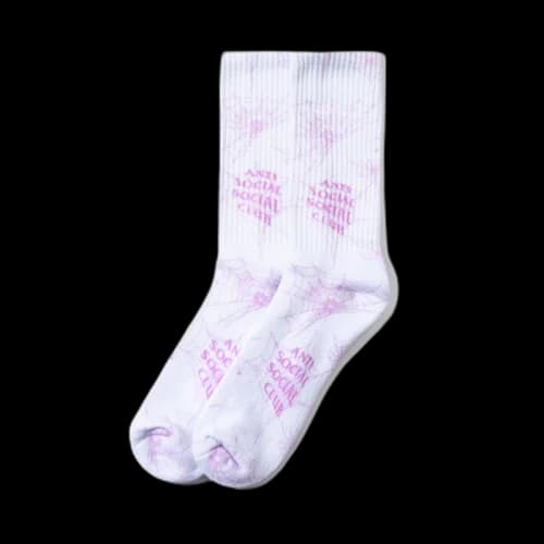 Anti Social Social Club Crawling In The Dark Socks White
