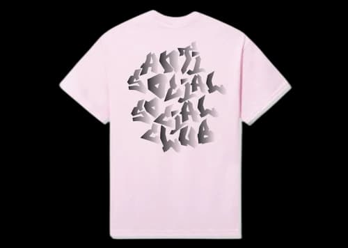 Anti Social Social Club Cry Out Loud Tee Pale Pink