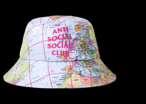 Anti Social Social Club Current Location Bucket Cap Multi