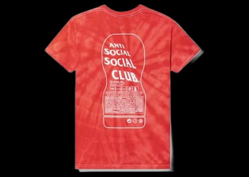 Anti Social Social Club Exhausted Tee Red Tie Dye