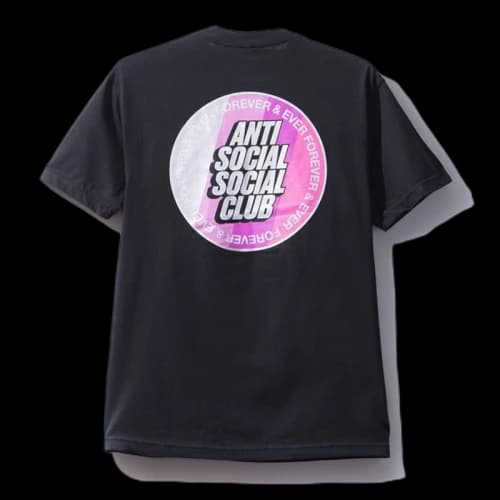 Anti Social Social Club Forever and Ever Circle Logo Tee Black