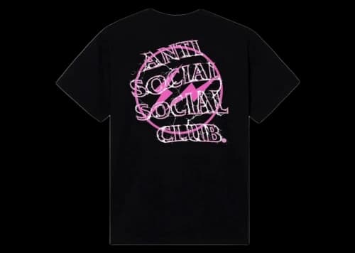 Anti Social Social Club Fragment Bolt Tee Black/Pink