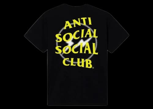 Anti Social Social Club Fragment Half Tone Tee Black/Yellow
