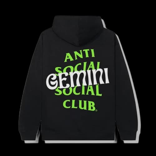 Anti Social Social Club Gemini Hoodie Black