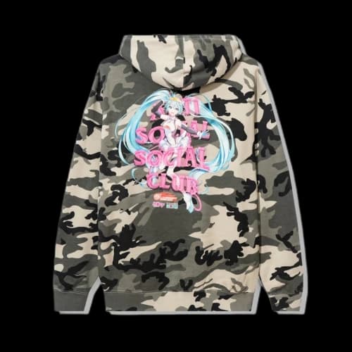 Anti Social Social Club Good Smile Racing Hatsune Miku Hoodie Camo