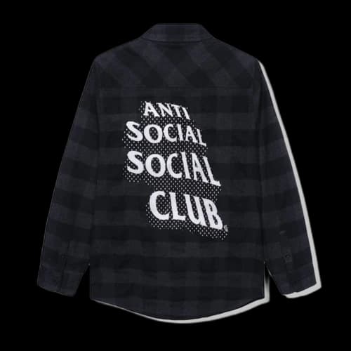 Anti Social Social Club Happiest Place On Earth Flannel Black
