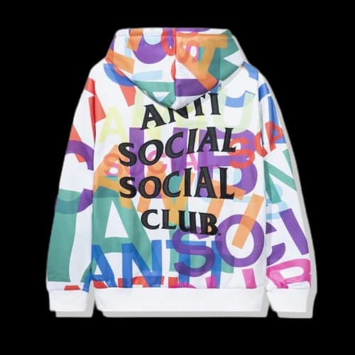 Anti Social Social Club Headrush All Over Hoodie White