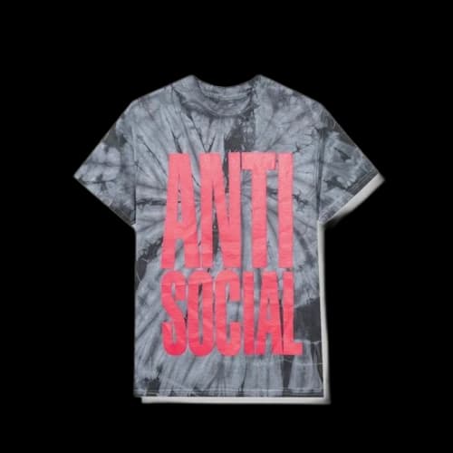 Anti Social Social Club Heatwave Tee Black Tie Dye