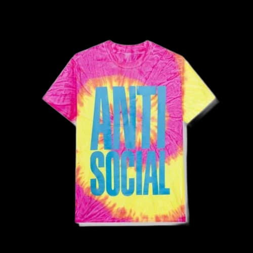 Anti Social Social Club Heatwave Tee Pink Tie Dye