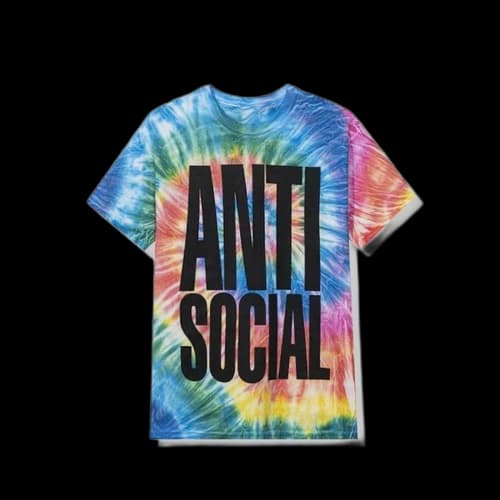 Anti Social Social Club Heatwave Tee Rainbow Tie Dye