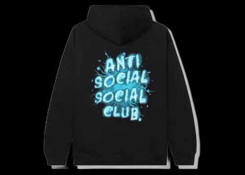 Anti Social Social Club I See Splash Hoodie Black/Blue