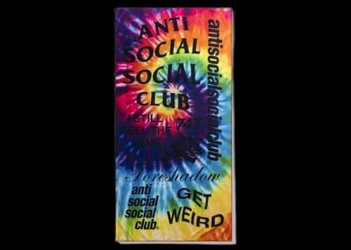 Anti Social Social Club Identity Crisis Towel Rainbow Tie Dye