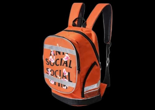 Anti Social Social Club Kkoch 3M High Visibility Backpack Orange