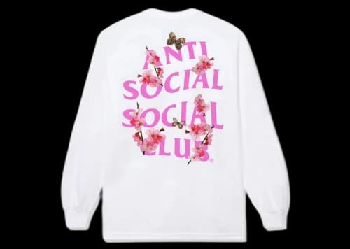 Anti Social Social Club Kkotch Long Sleeve White