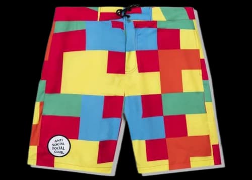 Anti Social Social Club Kook Board Shorts Multi