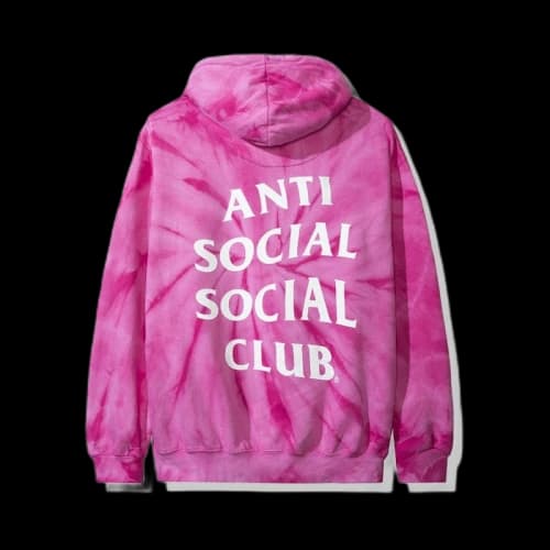 Anti Social Social Club Laguna Hoodie (FW19) Pink Tie Dye