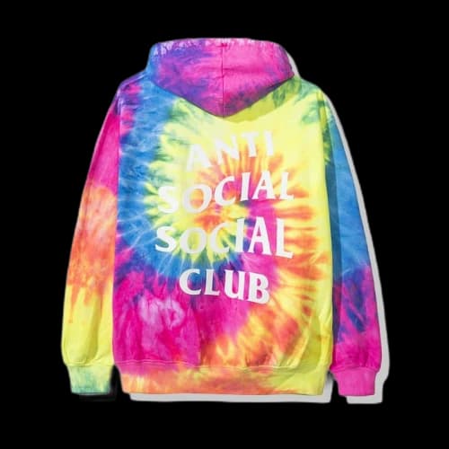 Anti Social Social Club Laguna Hoodie (FW19) Rainbow Tie Dye