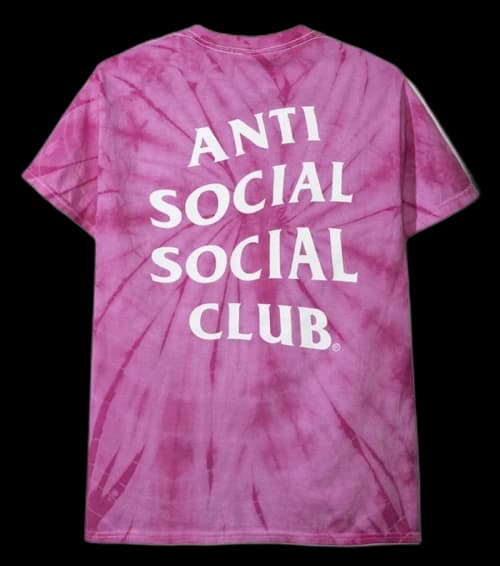 Anti Social Social Club Laguna Tee (FW19) Pink Tie Dye