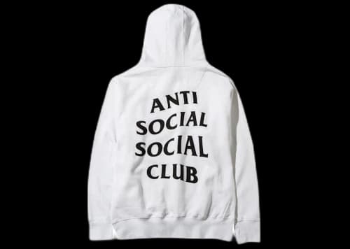 Anti Social Social Club Masochism Mind Game Hoodie White