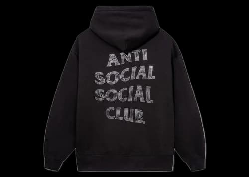 Anti Social Social Club Mind Game Nailhead Premium Heavyweight Hoodie Coal