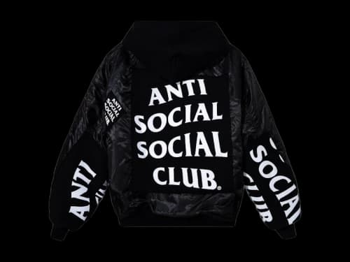 Anti Social Social Club Mind Games Bomber Black/White