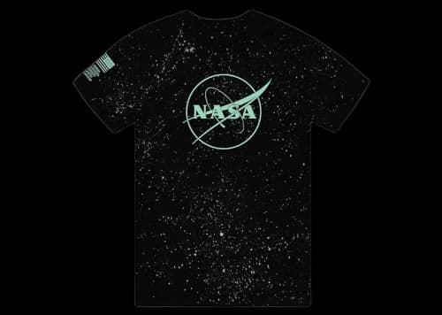 Anti Social Social Club Nasa Nebula Glow In The Dark Tee Black