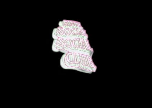 Anti Social Social Club Neon Lights And A Lot Of Rain T-shirt White