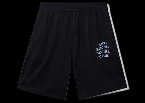 Anti Social Social Club Never Made The Team Mesh Shorts Black
