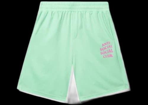 Anti Social Social Club Never Made The Team Mesh Shorts Mint