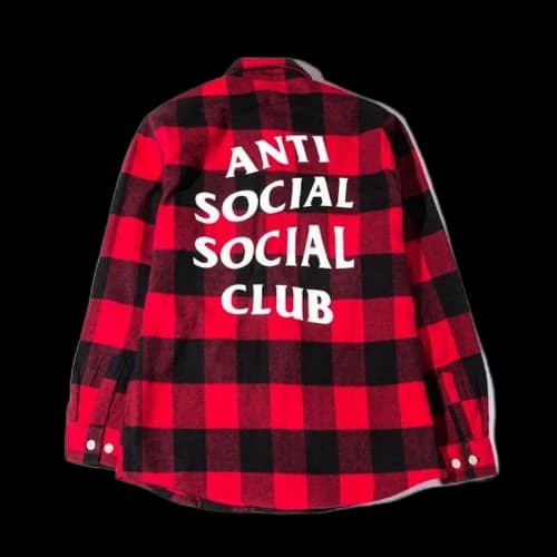 Anti Social Social Club No Expectations Flannel Black/Red