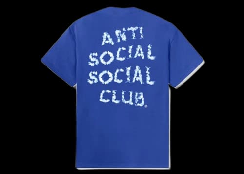 Anti Social Social Club Partly Cloud Tee Royal Blue