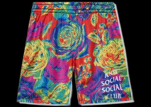 Anti Social Social Club Pedals On The Floor Reversible Mesh Shorts Multi