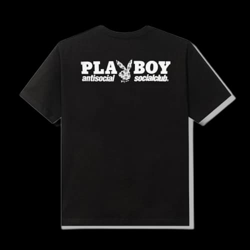 Anti Social Social Club Playboy Checkered T-shirt Black