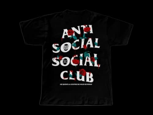 Anti Social Social Club Sadboyz Miles De Rosas Tee Black