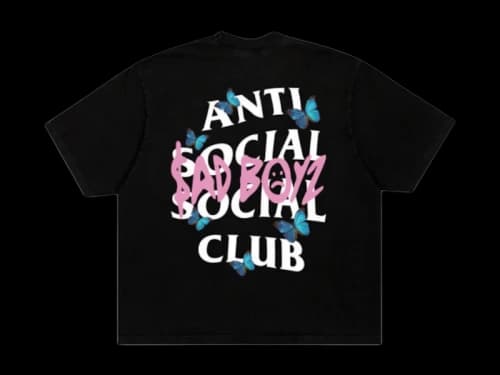Anti Social Social Club Sadboyz Sad And Anti Social Tee Black