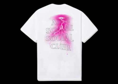 Anti Social Social Club Save Your Tears 3M Reflective Tee White