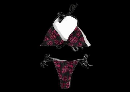 Anti Social Social Club Selfish Bikini Black/Pink