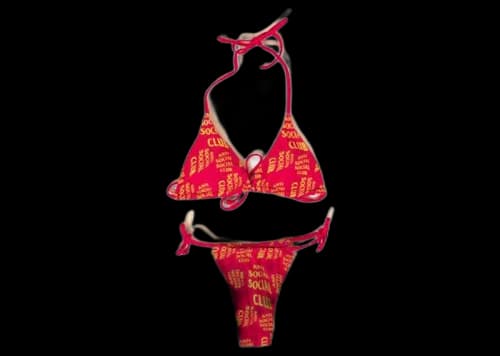 Anti Social Social Club Selfish Bikini Pink/Yellow