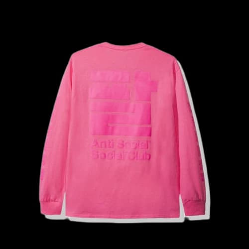 Anti Social Social Club Sesame Oil Long Sleeve Tee (FW19) Pink